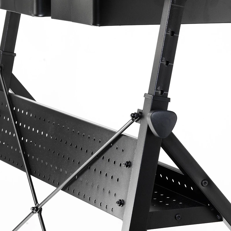 Metal & Glass Artist Table by Artist's Loft