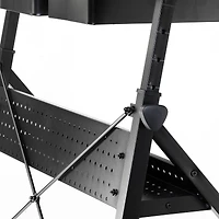 Metal & Glass Artist Table by Artist's Loft