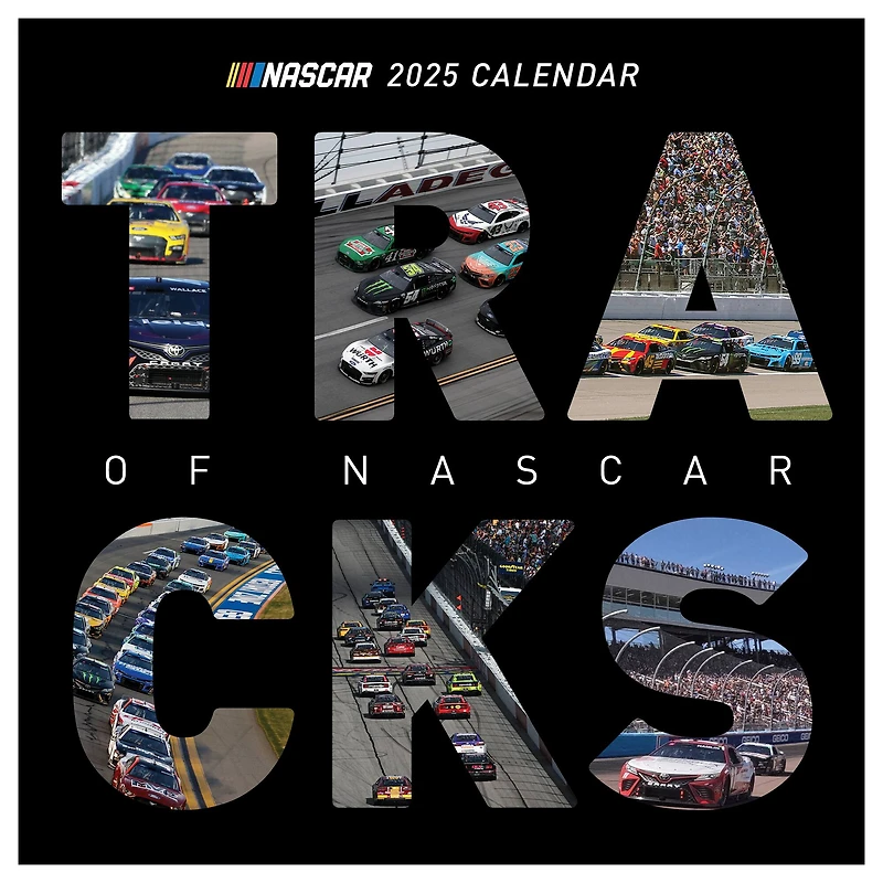 TF Publishing 2025 Nascar Tracks Wall Calendar