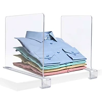 Sorbus 12.75" Modern Clear Acrylic Shelf Dividers