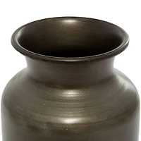 The Novogratz Set of 2 Gold Metal Contemporary Vase, 8", 9.25"