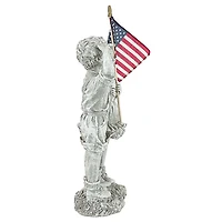Design Toscano 16" Patriotic Flag Children Statue