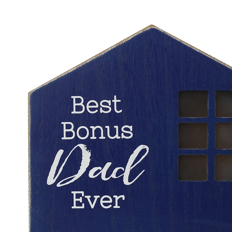 Glitzhome® Lighted Father's Day Table Block Sign Set