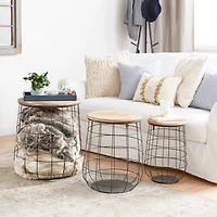 Brown Farmhouse Storage Basket Set