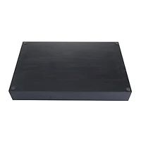 Set of 3" Black Wood Contemporary Trays, 3" x 16" x 10"