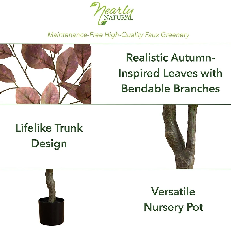 6ft. Brown Autumn Dogwood Artificial Potted Tree