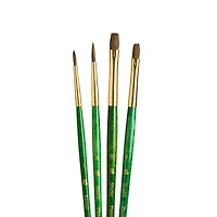 Princeton™ RealValue™ Synthetic Hair 4 Piece Brush Set