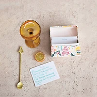 Hello Honey® Handmade Recycled Paper Recipe Box with 36 Recipe Cards