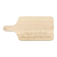 8" x 17" May You Be Blessed Maple Paddle Cutting Board