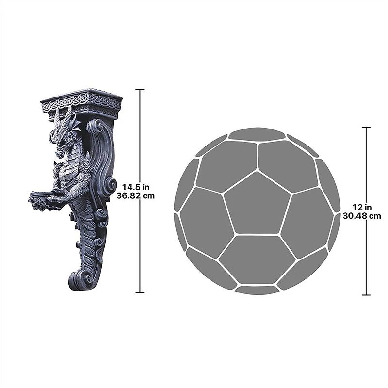 Design Toscano Dragons of Darkmoor Castle Wall Caryatids