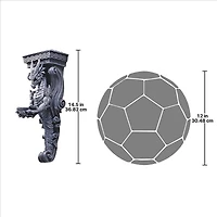 Design Toscano Dragons of Darkmoor Castle Wall Caryatids