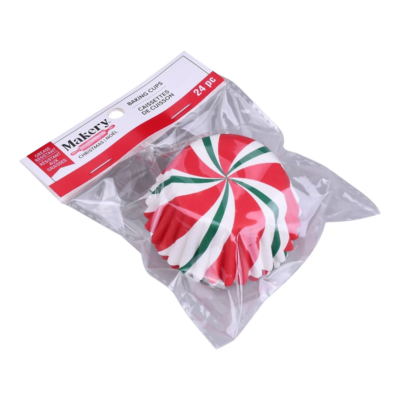 Peppermint Baking Cups by Makery