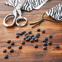 Fablastic™ Black Silicone Cord Locks, 10mm