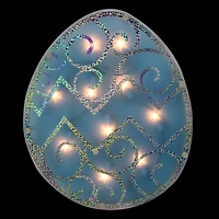 12" Lighted Easter Egg Window Silhouette Decoration