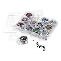 Crystal Storage Box with Wax Crayons by Bead Landing™