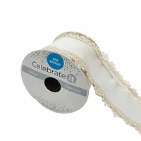 2.5" x 2yd. Faux Linen Trim Ribbon by Celebrate It®