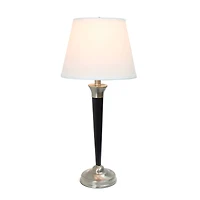 Lalia Home Malbec Black and Nickel Lamp Set
