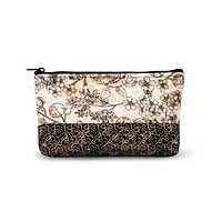 Dritz® Neutral Floral Medium Rectangular Sewing Basket With Zippered Case