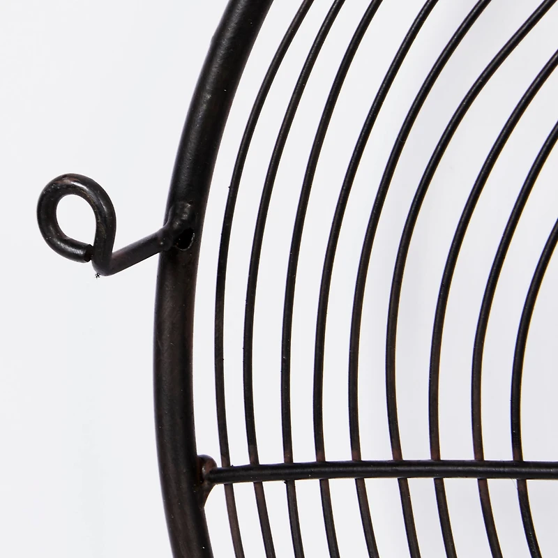 Black Iron & Wood Eclectic Wall Décor