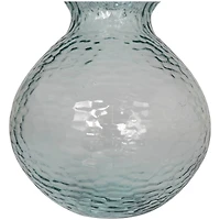 13" Clear Recycled Glass Vase