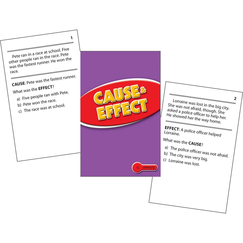 Edupress® Cause & Effect Practice Cards, Levels 2.0-3.5
