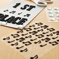 12 Packs: 36 ct. (432 total) Puffy Music Note Stickers by Recollections™ Signature™