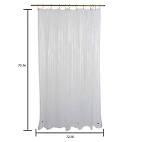 Bath Bliss Sanitized Shower Liner