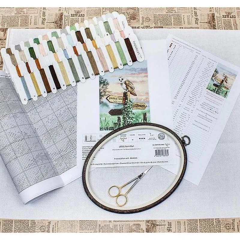 Letistitch Barn Owl Counted Cross Stitch Kit