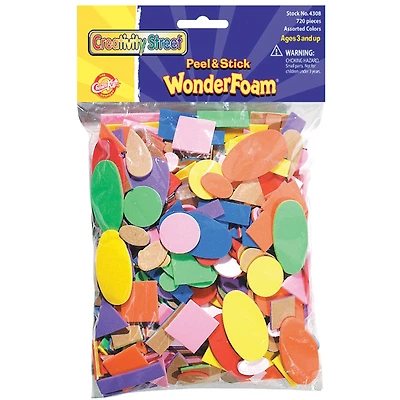 Creativity Street® WonderFoam® Peel & Stick Shapes, 720ct.