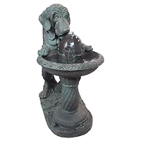 Design Toscano 26.5" Dog's Refreshing Drink Sculptural Fountain