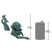 Design Toscano® 7" Meara the Mermaid Sculptural Garden Swimmer Statue