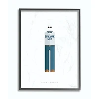 Stupell Industries John Lennon Fashion Design Black Framed Wall Art