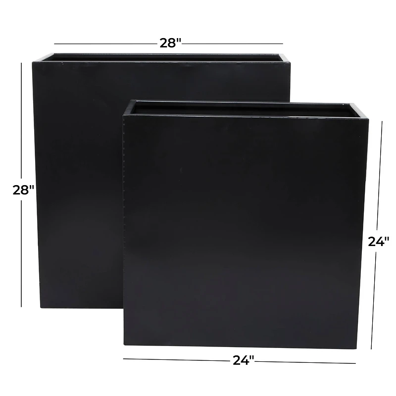 Modern Square Planter Set