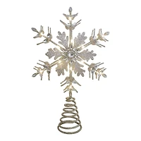 13.5" Jeweled Snowflake Lighted Tree Topper by Ashland®