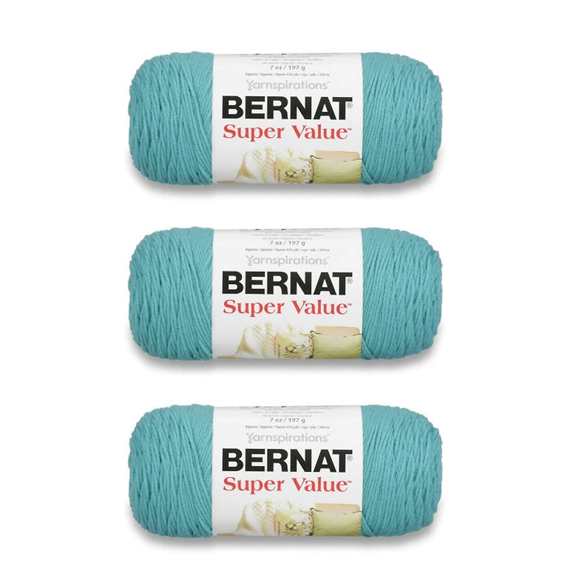 3 Pack Bernat® Super Value™ Solid Yarn