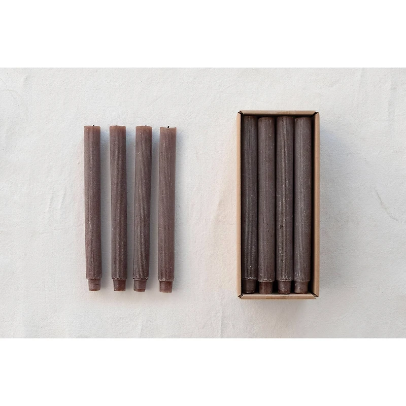 Hello Honey® Unscented Pleated Taper Candles in Box