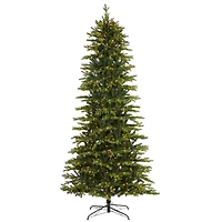 9ft. Pre-Light Belgium Fir Artificial Christmas Tree, Clear LED Lights