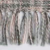 Variegated Gray Acrylic Throw