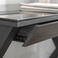 Walker Edison 48" Black Modern Wood Computer Desk