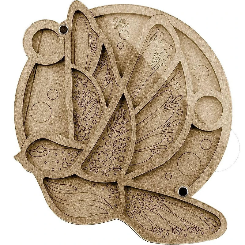 Wonderland Crafts 6.75" Bird in Flight Bead Organizer with Transparent Cover