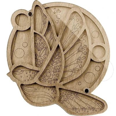 Wonderland Crafts 6.75" Bird in Flight Bead Organizer with Transparent Cover