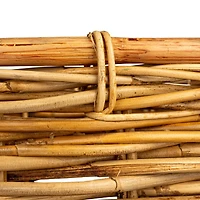 Hello Honey® Natural Brown Hand Woven Rattan Basket Set with Handles