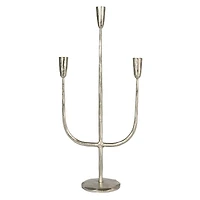 Hello Honey® 21.5" Silver Metal Candelabra