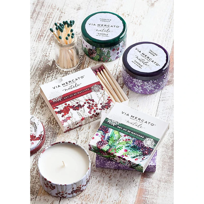 European Soaps Winter Berry Natale Match Box Set, 50ct.