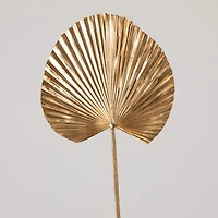 40" Gold Ruffled Fan Palm Stems, 3ct.