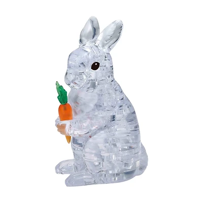 3D Crystal Puzzle - Rabbit (White): 43 Pcs