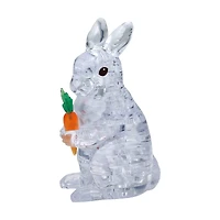 3D Crystal Puzzle - Rabbit (White): 43 Pcs