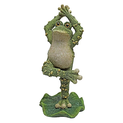 Design Toscano 10.5" Hands Up Boogie Down, Dancing Frog Statue