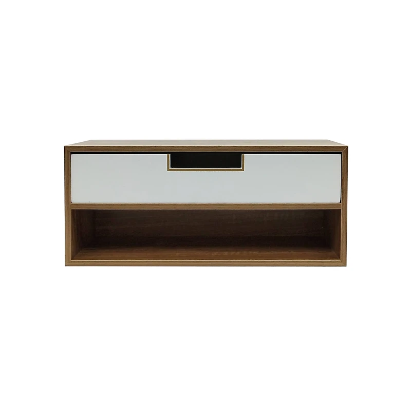 15.75" White & Woodgrain Desk Drawer Cubby by Ashland®