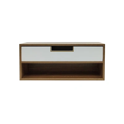 15.75" White & Woodgrain Desk Drawer Cubby by Ashland®